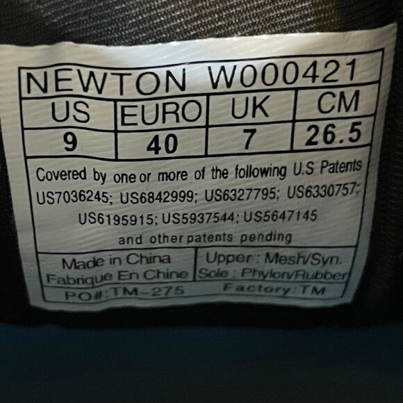 Newton Motion 10 Running AW21 Sneaker Shoes Women's Size 9 Teal Black - Picture 14 of 16